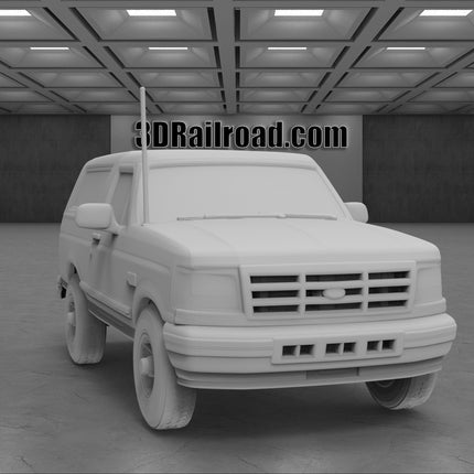 1991 Ford Bronco - Custom Sculptures 3D Printed in Clear Resin