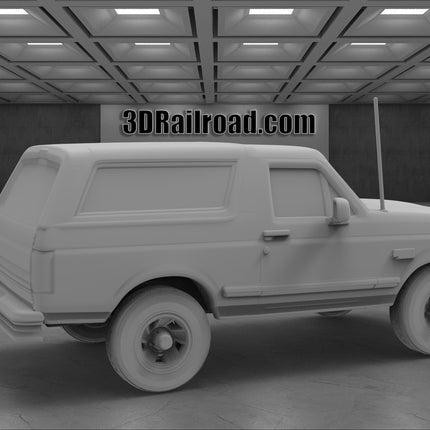 1991 Ford Bronco - Custom Sculptures 3D Printed in Clear Resin