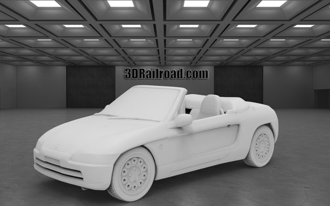 1991 Honda Beat - Custom Sculptures 3D Printed in Clear Resin