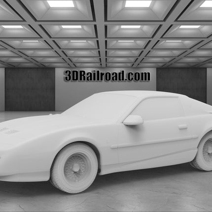 1991 Pontiac Trans Am - Custom Sculptures 3D Printed in Clear Resin