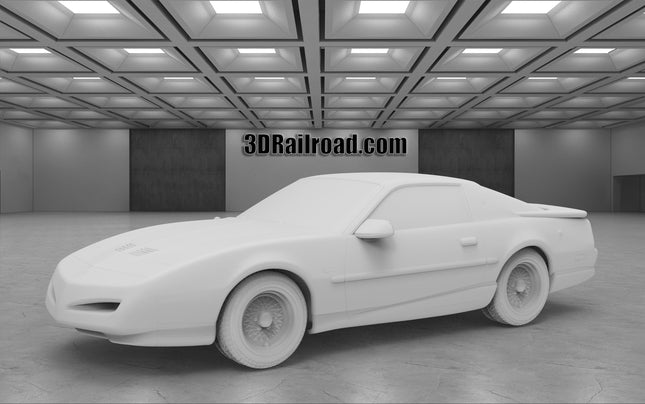 1991 Pontiac Trans Am - Custom Sculptures 3D Printed in Clear Resin
