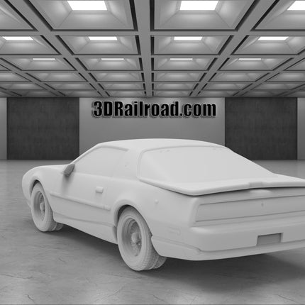 1991 Pontiac Trans Am - Custom Sculptures 3D Printed in Clear Resin