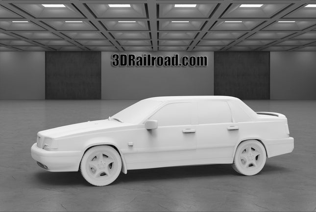 1992 Volvo 850  - Custom Sculptures 3D Printed in Clear Resin