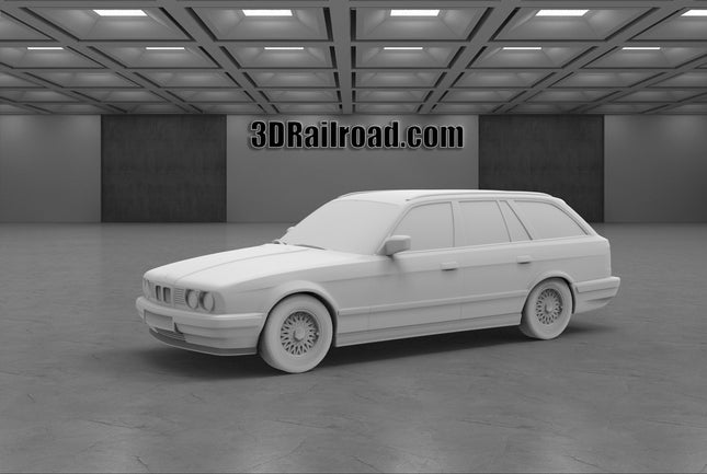 1992 BMW M5 Wagon - Custom Sculptures 3D Printed in Clear Resin