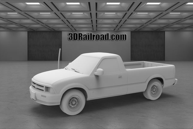 1994 Chevy S10 Longbed - Custom Sculptures 3D Printed in Clear Resin