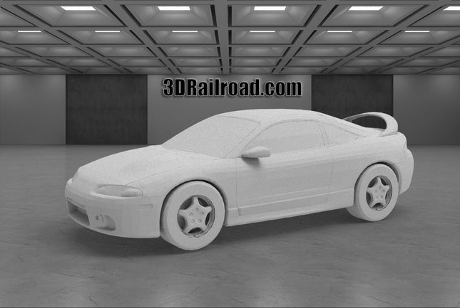 1994 Eagle Talon - Custom Sculptures 3D Printed in Clear Resin