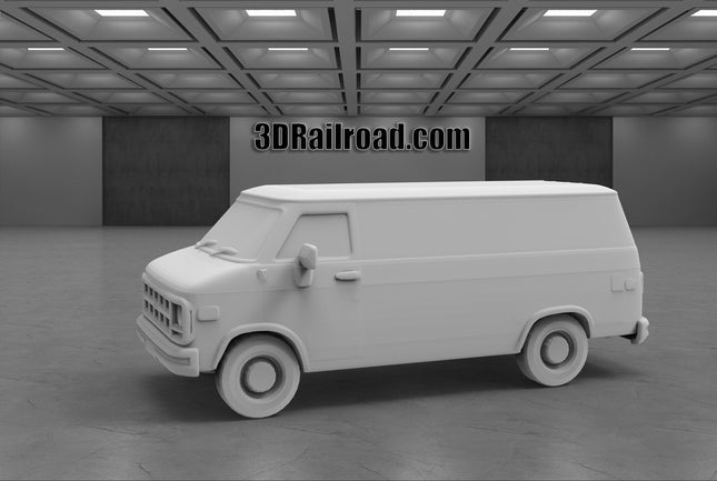 1994 GMC Vandura - Custom Sculptures 3D Printed in Clear Resin