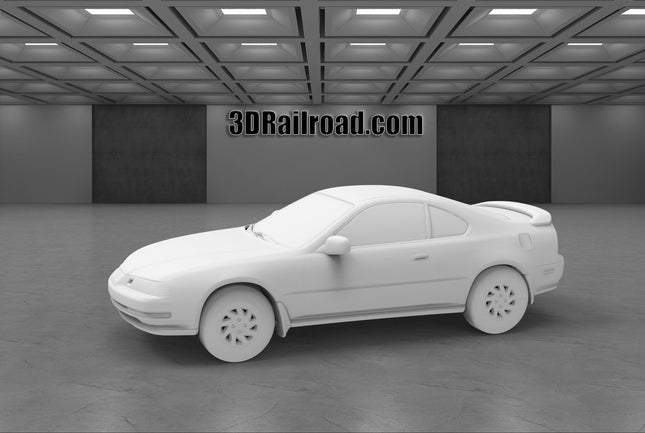1994 Honda Prelude - Custom Sculptures 3D Printed in Clear Resin