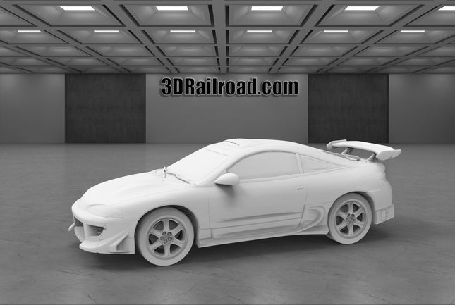 1994 Mitsubishi Eclipse GT - Custom Sculptures 3D Printed in Clear Resin
