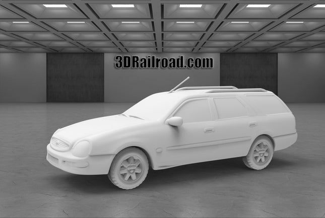1994 Ford Scorpio Wagon - Custom Sculptures 3D Printed in Clear Resin