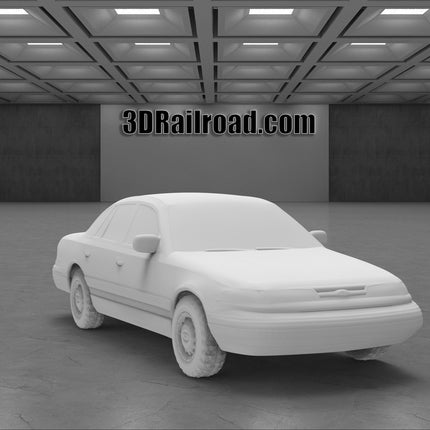 1995 Ford Crown Victoria  - Custom Sculptures 3D Printed in Clear Resin