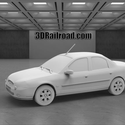 1995 Ford Tempo  - Custom Sculptures 3D Printed in Clear Resin