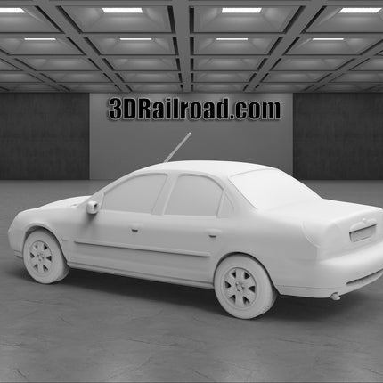 1995 Ford Tempo  - Custom Sculptures 3D Printed in Clear Resin
