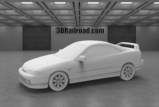 1995 Acura Integra Type R - Custom Sculptures 3D Printed in Clear Resin