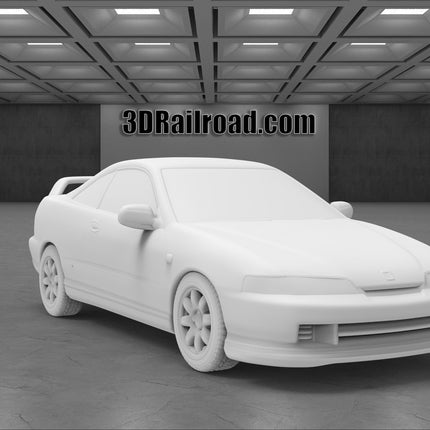 1995 Acura Integra Type R - Custom Sculptures 3D Printed in Clear Resin