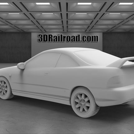 1995 Acura Integra Type R - Custom Sculptures 3D Printed in Clear Resin