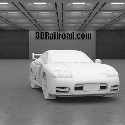 1995 Mitsubishi 3000gt - Custom Sculptures 3D Printed in Clear Resin