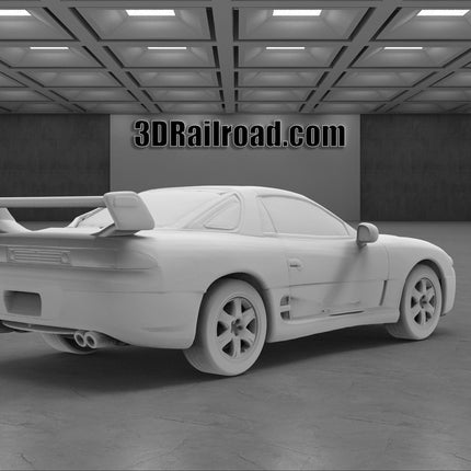 1995 Mitsubishi 3000gt - Custom Sculptures 3D Printed in Clear Resin