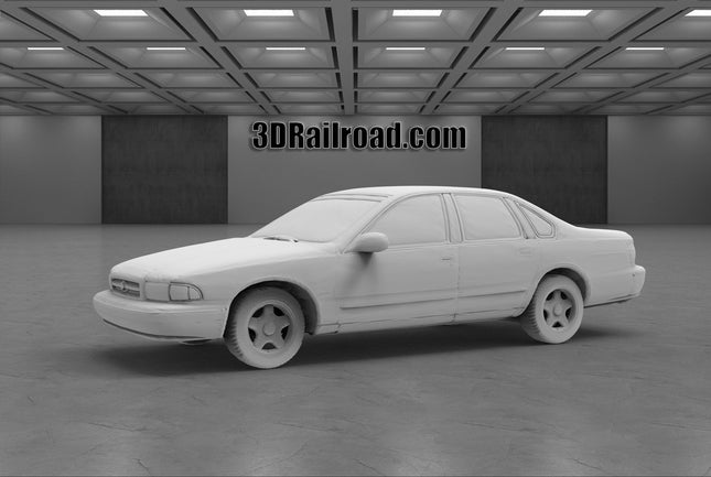 1995 Chevy Impala - Custom Sculptures 3D Printed in Clear Resin