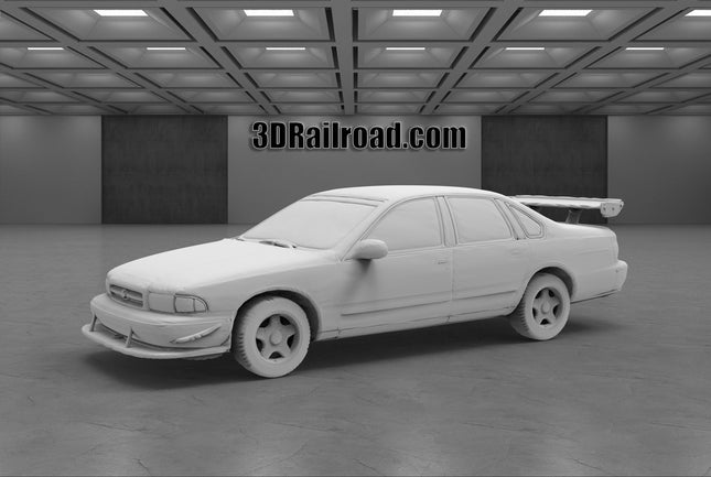 1995 Chevy Impala Sport Edition - Custom Sculptures 3D Printed in Clear Resin