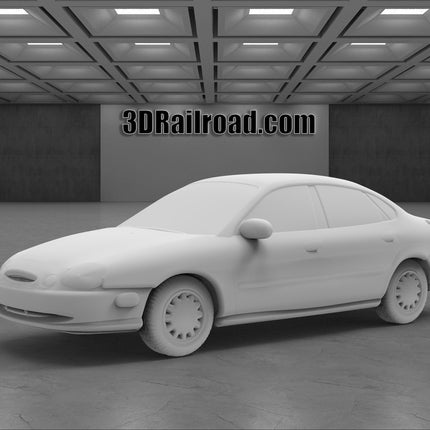 1996 Ford Taurus - Custom Sculptures 3D Printed in Clear Resin
