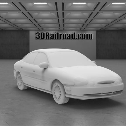 1996 Ford Taurus - Custom Sculptures 3D Printed in Clear Resin