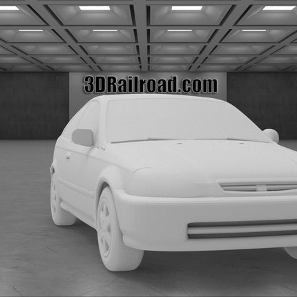 1996 Honda Civic Coupe - Custom Sculptures 3D Printed in Clear Resin