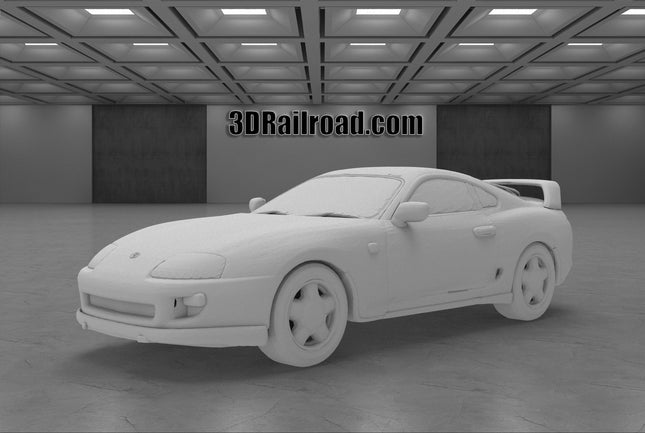 1996 Toyota Supra - Custom Sculptures 3D Printed in Clear Resin