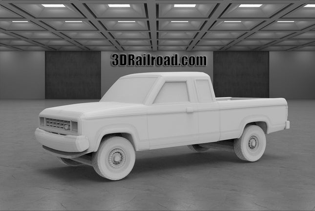 1997 Ford Ranger XLT - Custom Sculptures 3D Printed in Clear Resin