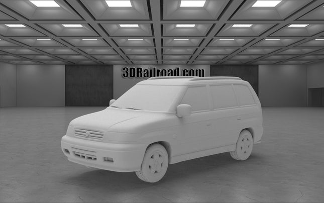 1997 Mazda MPV - Custom Sculptures 3D Printed in Clear Resin