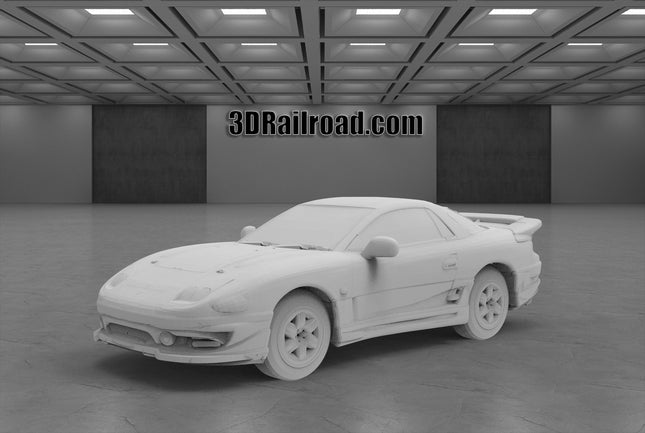 1997 Mitsubishi 3000gt - Custom Sculptures 3D Printed in Clear Resin
