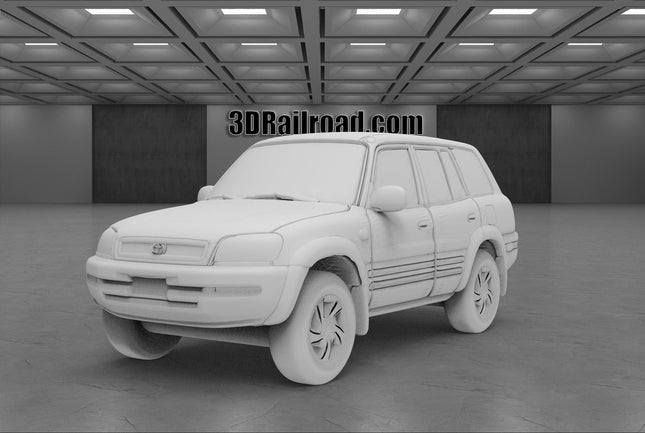 1997 Toyota Rav4 - Custom Sculptures 3D Printed in Clear Resin