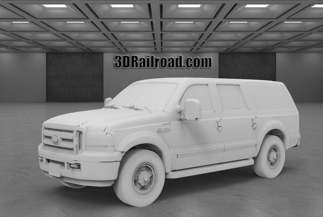 1999 Ford Excursion - Custom Sculptures 3D Printed in Clear Resin