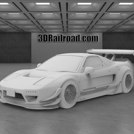 1999 Honda NSX Track - Custom Sculptures 3D Printed in Clear Resin