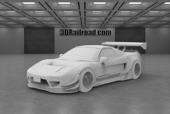 1999 Honda NSX Track - Custom Sculptures 3D Printed in Clear Resin