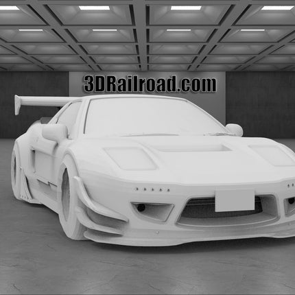 1999 Honda NSX Track - Custom Sculptures 3D Printed in Clear Resin