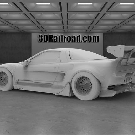 1999 Honda NSX Track - Custom Sculptures 3D Printed in Clear Resin