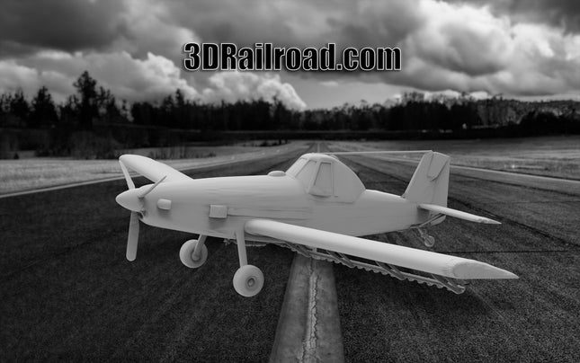 Airtractor 802A  - Planes - Custom Sculptures 3D Printed in Clear Resin