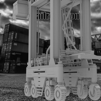 Container Overhead - Container - Custom Sculptures 3D Printed in Clear Resin