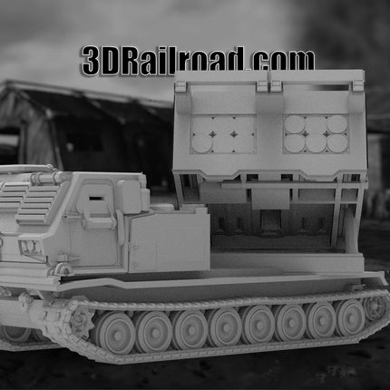 Oshkosh MRLS - Military - Custom Sculptures 3D Printed in Grey Resin