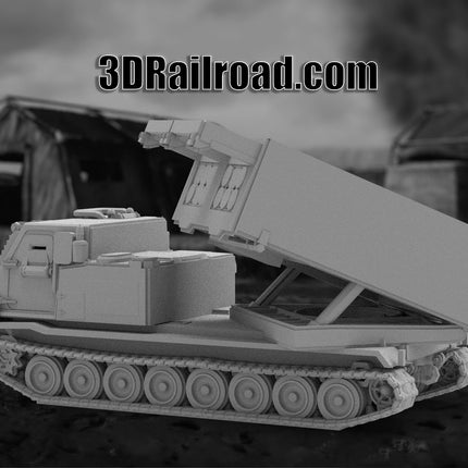 Oshkosh MRLS - Military - Custom Sculptures 3D Printed in Grey Resin