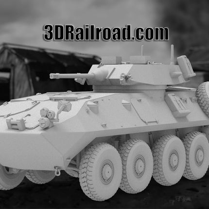 LAV 25 - Military - Custom Sculptures 3D Printed in Grey Resin