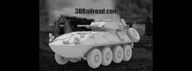 LAV 25 - Military - Custom Sculptures 3D Printed in Grey Resin