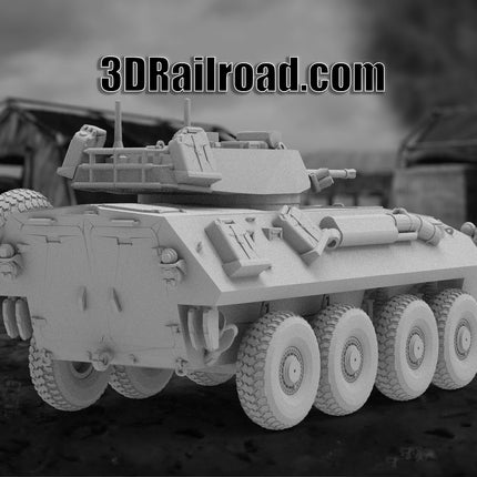 LAV 25 - Military - Custom Sculptures 3D Printed in Grey Resin