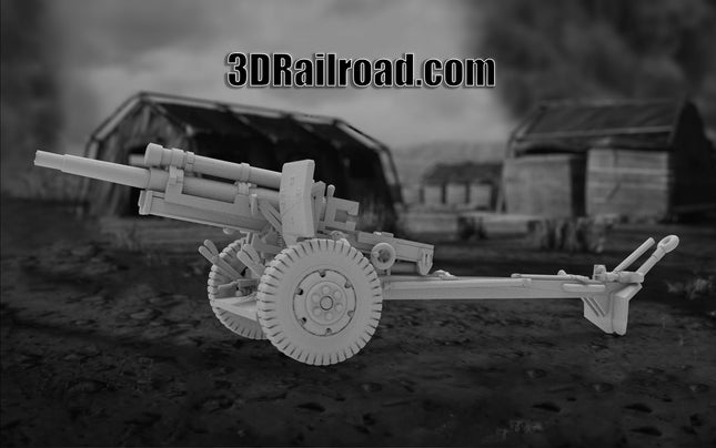 M105  - Military - Custom Sculptures 3D Printed in Grey Resin