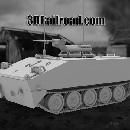 M114A - Military - Custom Sculptures 3D Printed in Grey Resin