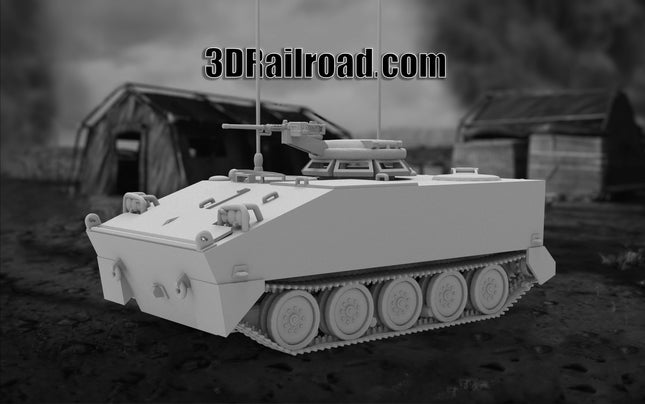 M114A   - Military - Custom Sculptures 3D Printed in Grey Resin