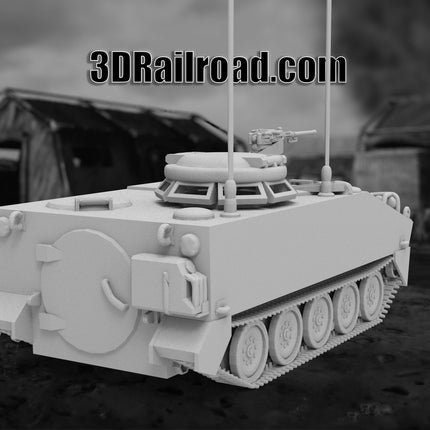 M114A - Military - Custom Sculptures 3D Printed in Grey Resin