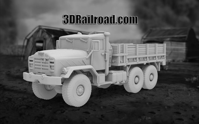 M939 Cargo Top Off - Military - Custom Sculptures 3D Printed in Grey Resin