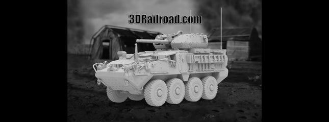 Striker Canon  - Military - Custom Sculptures 3D Printed in Grey Resin